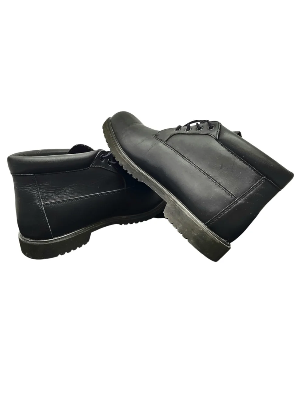 Timberland 1973 Newman Waterproof Boots Mens 12W Black Leather Chukka 50059